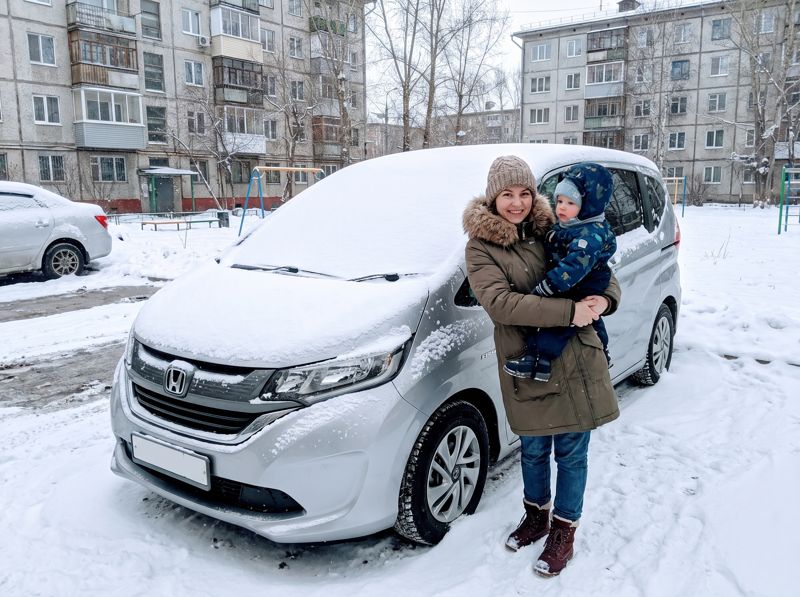 Клиентка с Honda Freed зимой в Красноярске